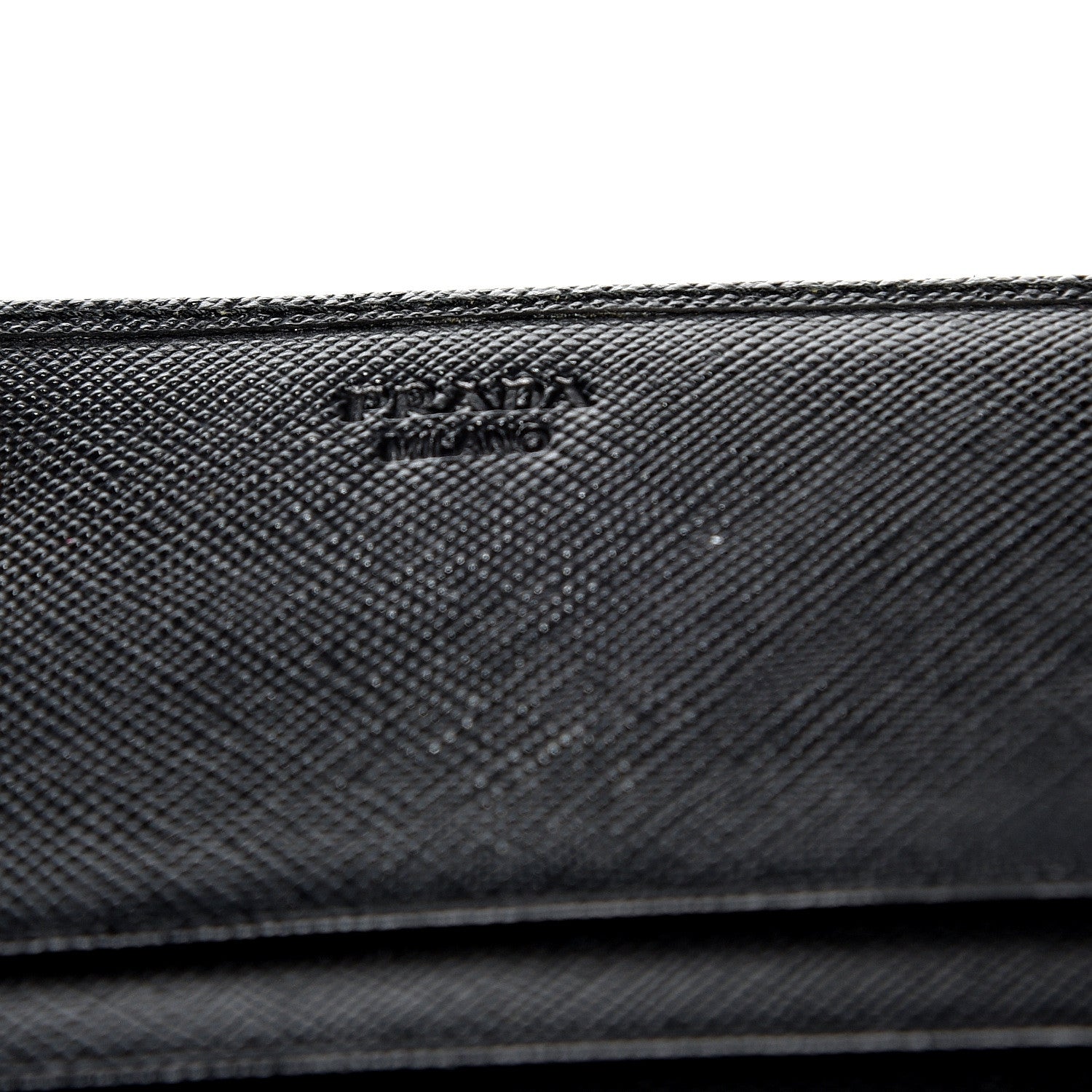 Prada Saffiano Bow Continental Wallet Nero Black 8 of 9