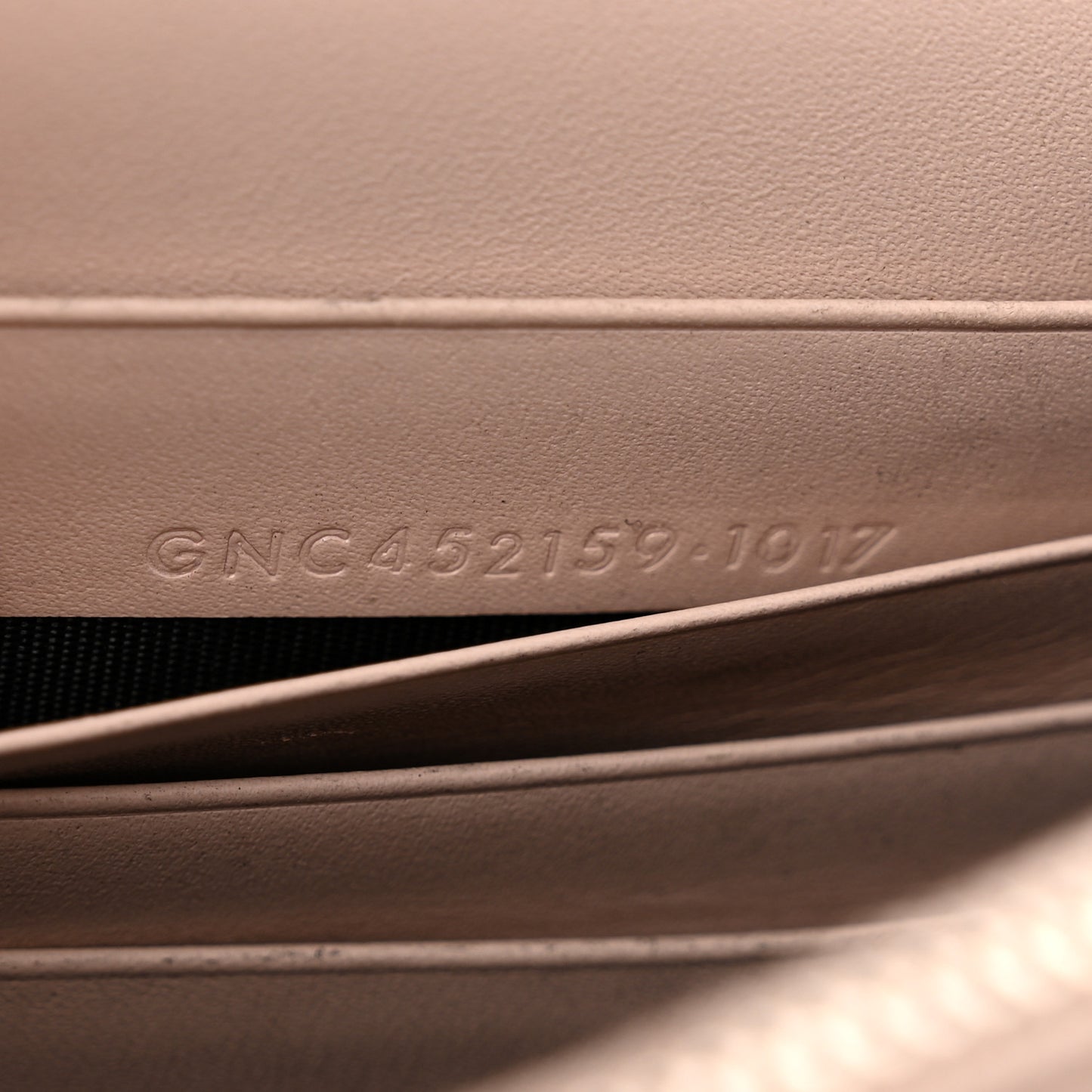 Smooth Calfskin Classic Monogram Kate Tassel Chain Wallet Marble Pink