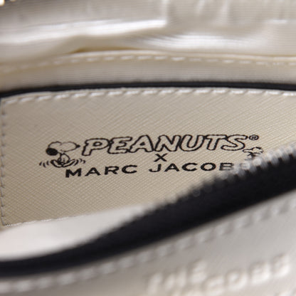 Marc Jacobs X Peanuts Saffiano Small Snoopy Snapshot Camera Bag White Black 6 of 11
