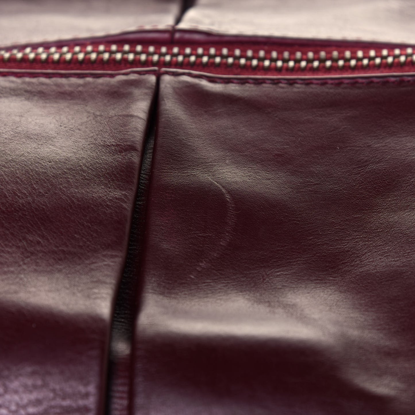 Soft Calfskin Icon Top Handle Bag Burgundy