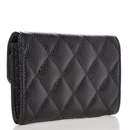 Chanel Caviar Quilted Flap Card Holder Black 3 of 7
