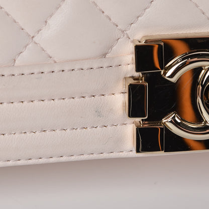 Chanel Lambskin Quilted Medium Boy Flap Light Pink 12 of 19