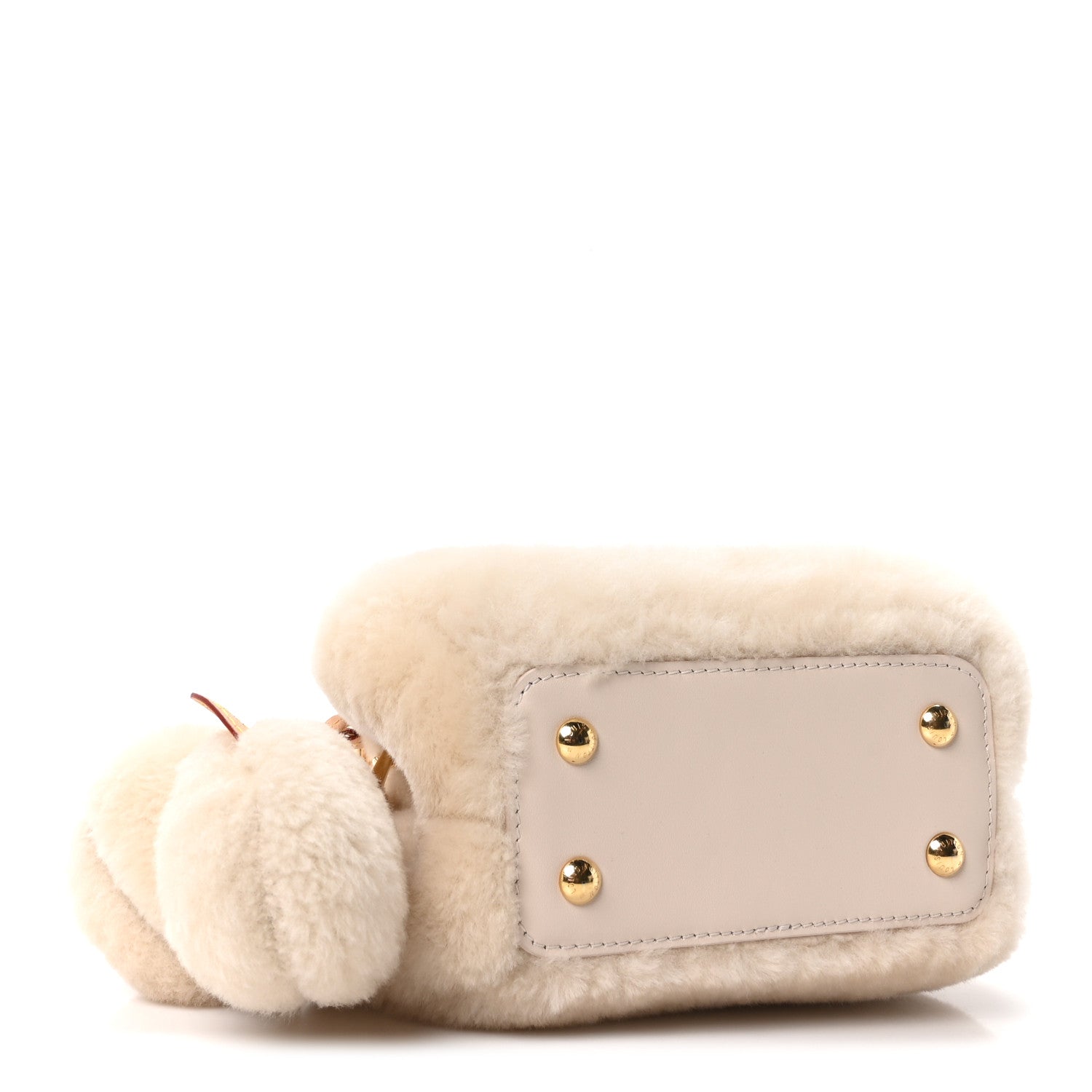 Louis Vuitton Shearling Caousnow Capucines Cream 4 of 10