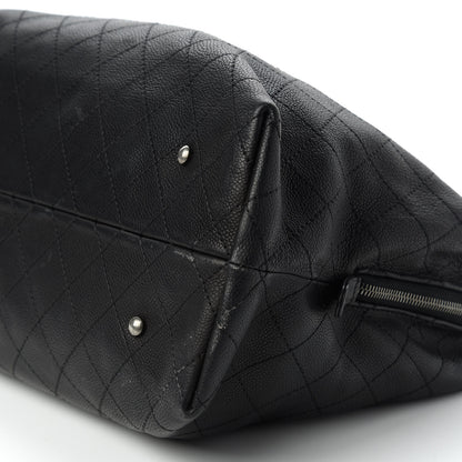 Chanel Grained Vegetal Calfskin Urban Shopping Tote Black 7 of 12