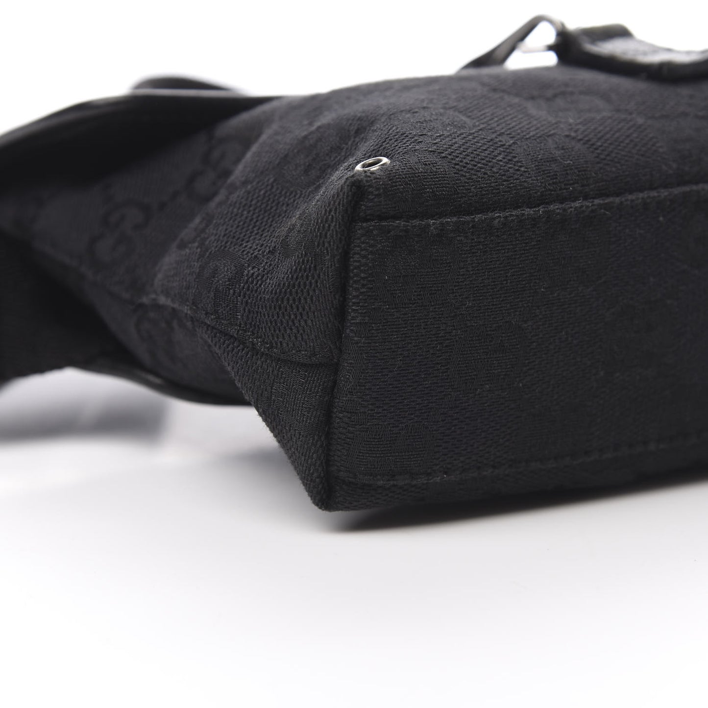 GG Monogram Web Flight Belt Bag Black