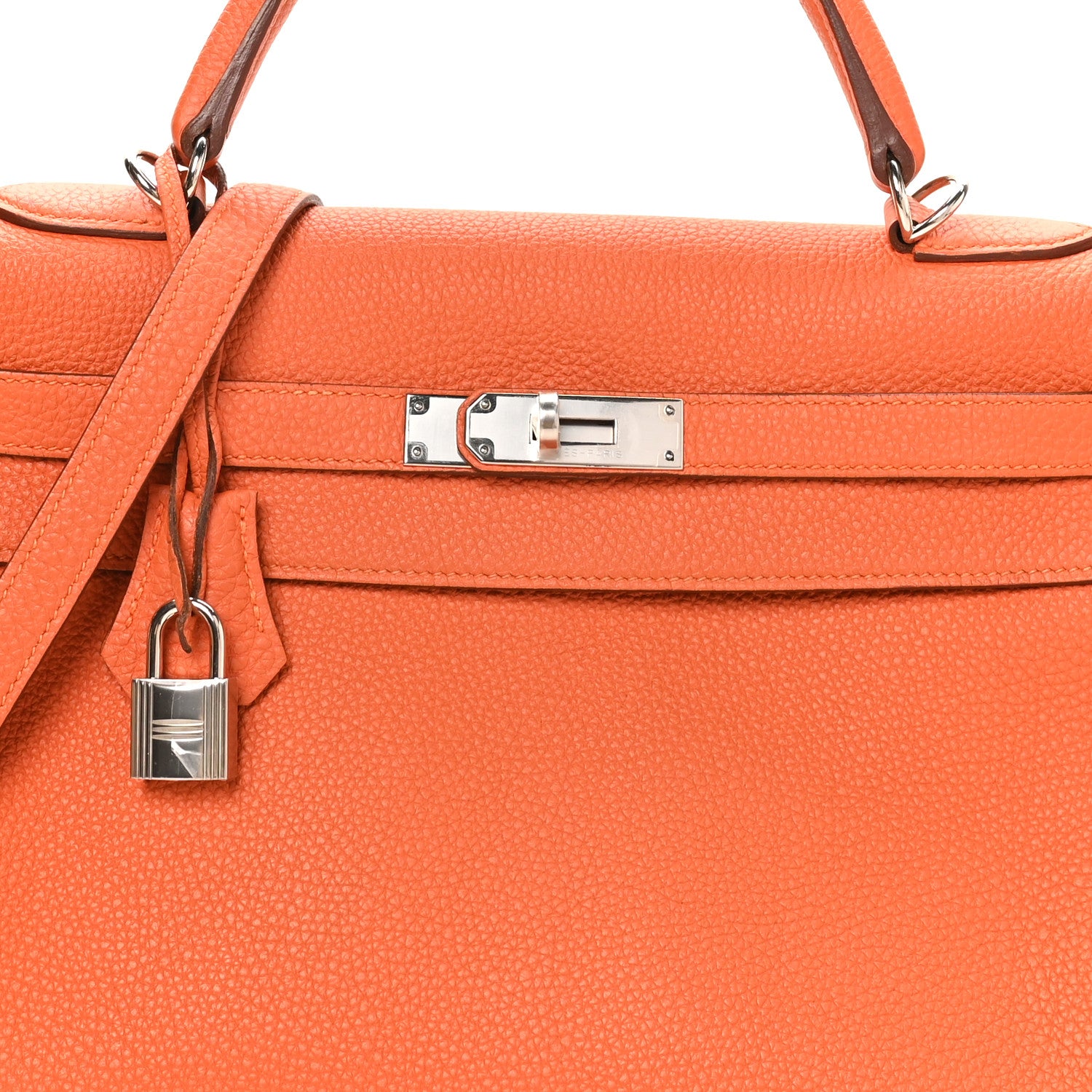 Hermes Togo Kelly Retourne 32 Orange 8 of 10