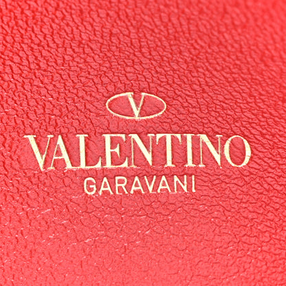 Valentino Garavani Lambskin Rockstud Spike VLTN Zip Around Wallet Black 6 of 11