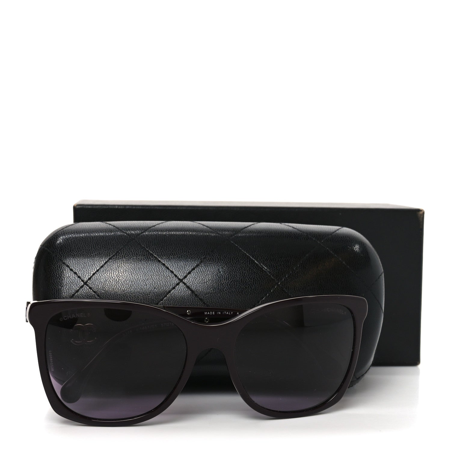 Chanel Tweed CC Polarized Sunglasses 5348 Burgundy 8 of 8