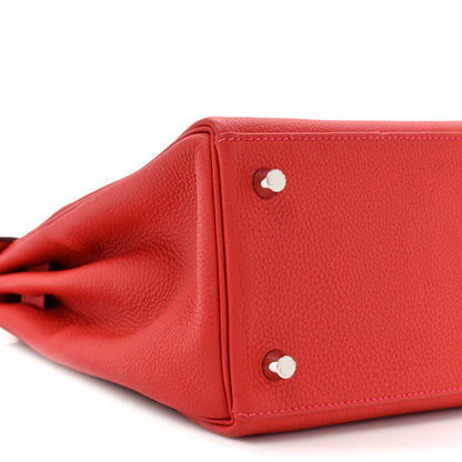 Hermes Togo Kelly Retourne 28 Geranium 10 of 10