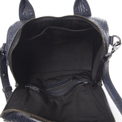 Alexander Wang Pebbled Lambskin Rockie Navy Matte Black Hardware 4 of 8