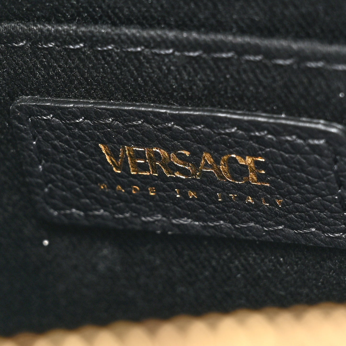 Calfskin La Medusa Round Camera Bag Black