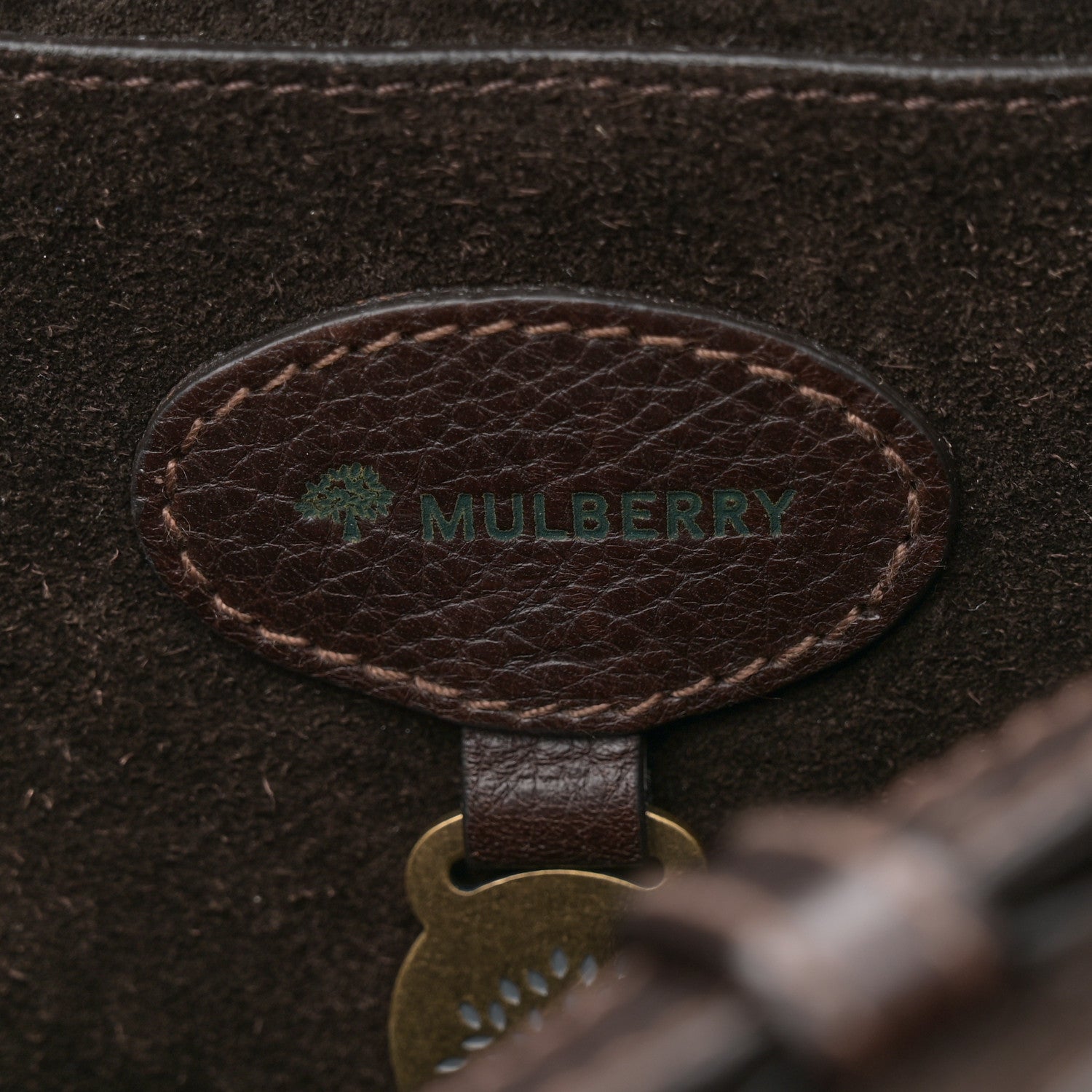 Mulberry Calfskin Crocodile Embossed Bayswater Brown 6 of 12
