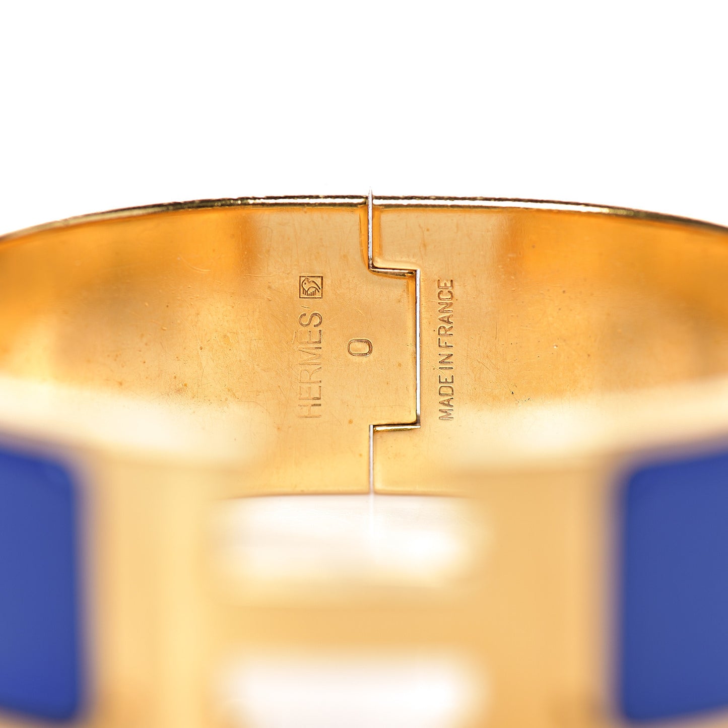 Enamel Wide Clic Clac H Bracelet PM Bleu Royal