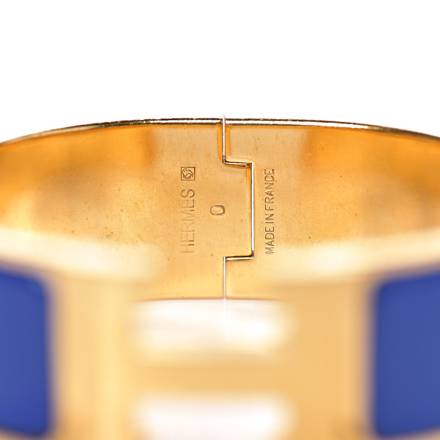 Hermes Enamel Wide Clic Clac H Bracelet PM Bleu Royal 3 of 3