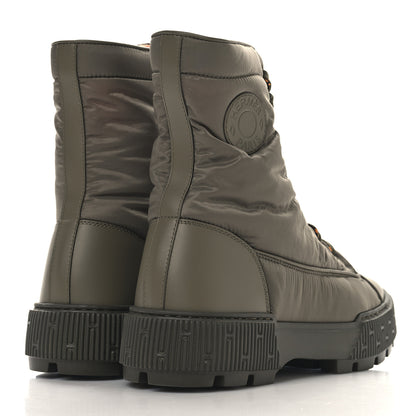 Hermes Calfskin Parachute Fresh Ankle Boots 39 Khaki 5 of 8