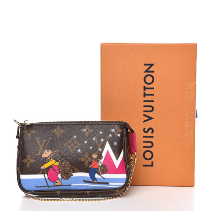 Louis Vuitton Monogram 2018 Christmas Animation Mini Bears Pochette Accessories 8 of 8