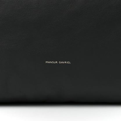 Mansur Gavriel Calfskin Reversible Pillow Tote Black Flamma 8 of 12