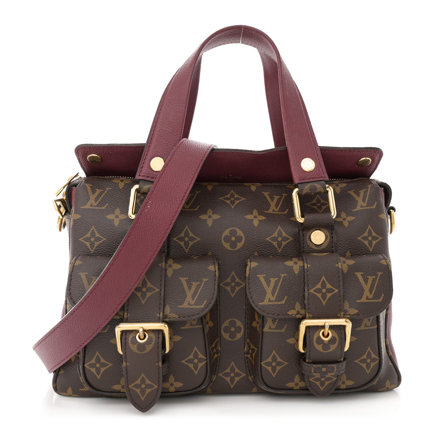 Louis Vuitton Monogram Manhattan NM Raisin 1 of 17