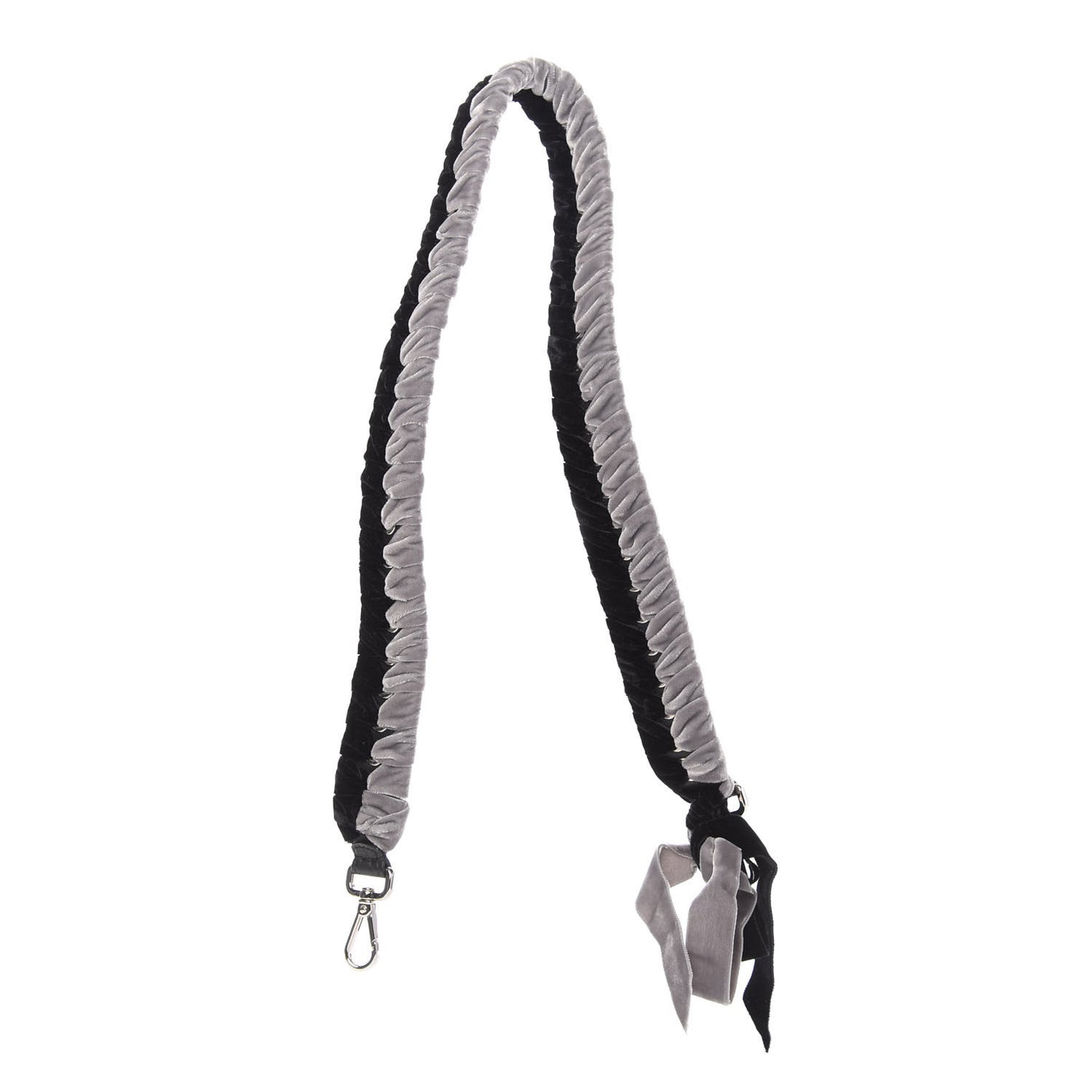 Velvet Lace Up Strap You Grey Black