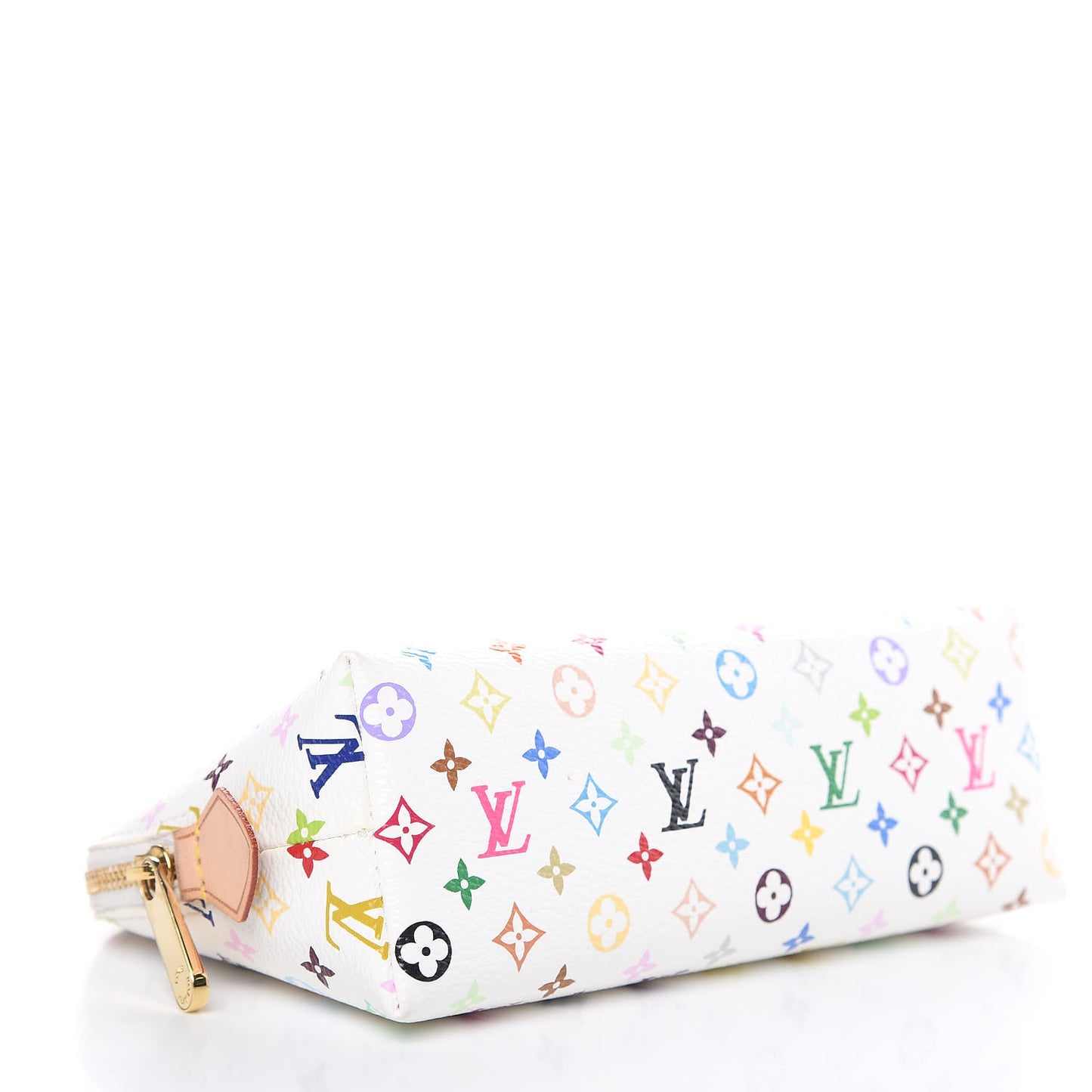 Monogram Multicolor Cosmetic Pouch White Litchi