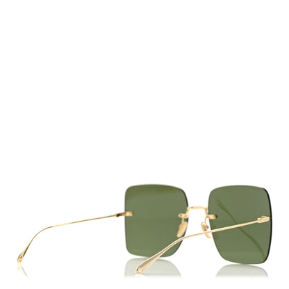 Gucci Acetate Detachable Charm Square Frame Sunglasses GG1147S Green 4 of 9