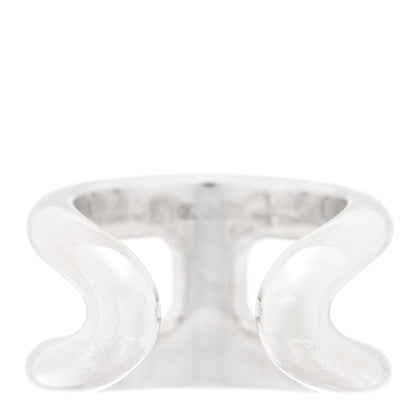 Hermes Sterling Silver PM Osmose Ring 53 6.5 3 of 5