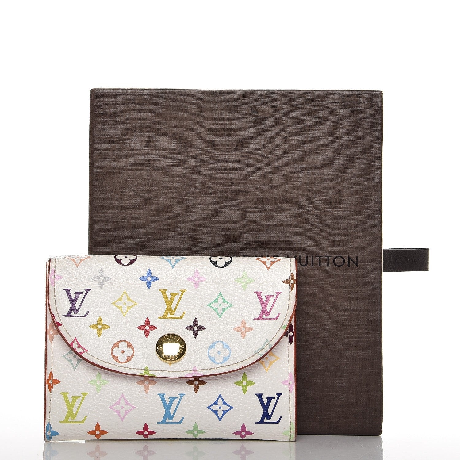 Louis Vuitton Monogram Multicolor Business Card Holder White 7 of 7