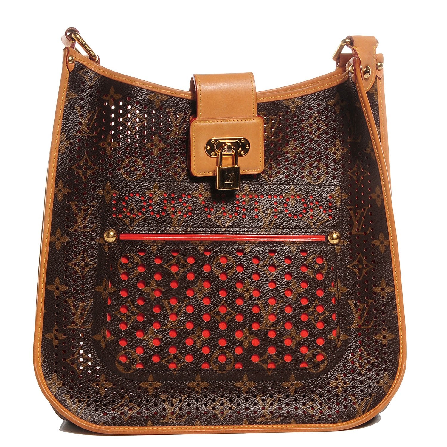 Louis Vuitton Monogram Perforated Musette Orange 1 of 7
