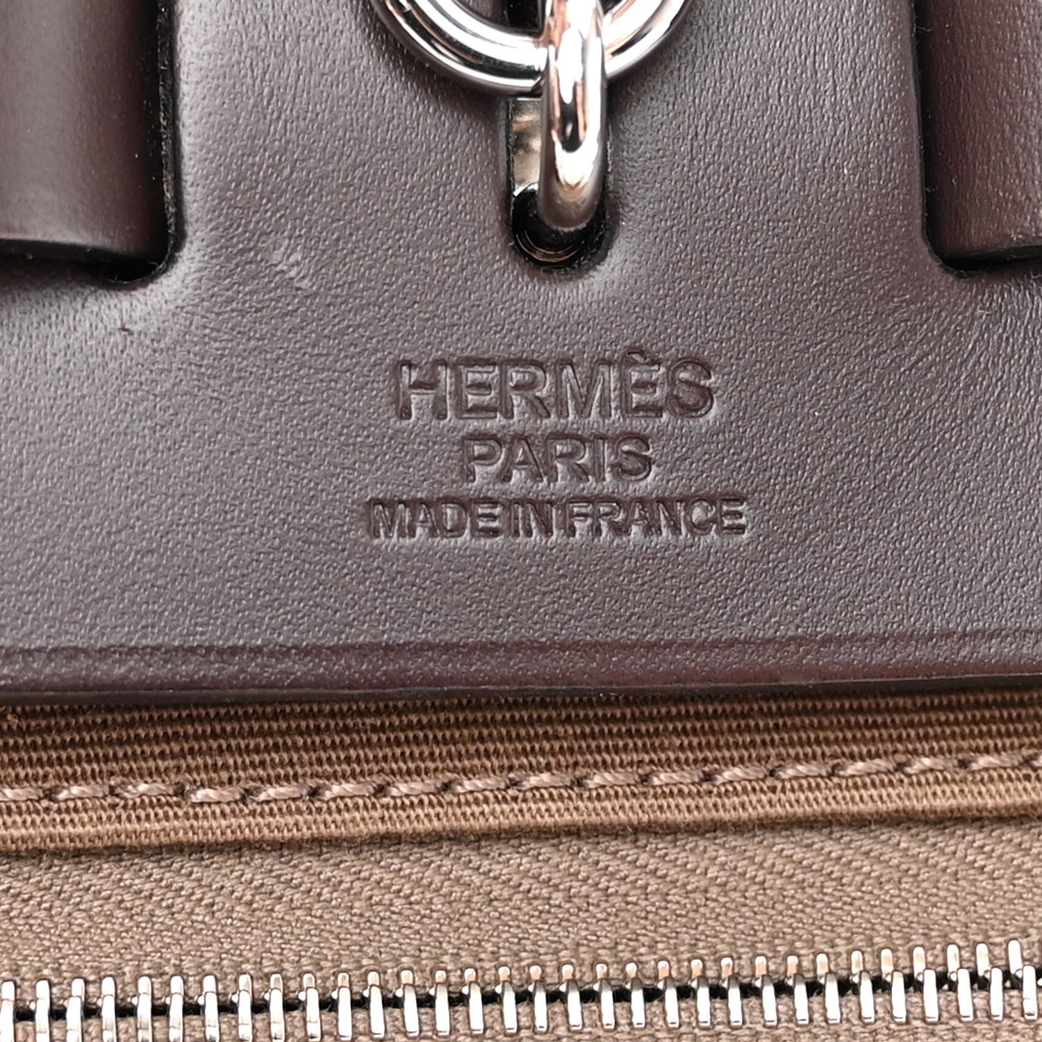 Hermes Vache Hunter Toile Herbag Zip 31 PM Etoupe Ebene 5 of 8