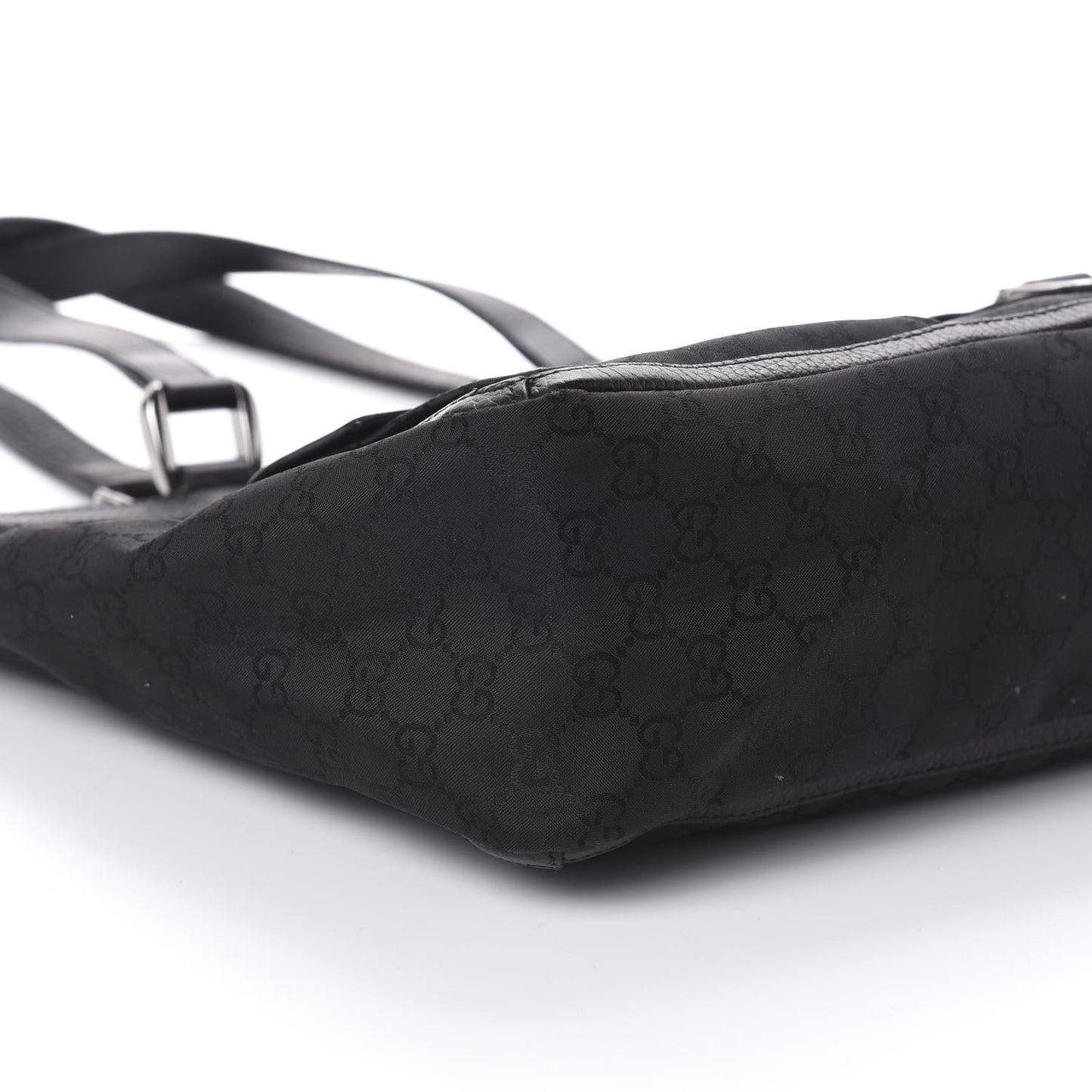 Nylon Monogram Abbey D Ring Tote Black