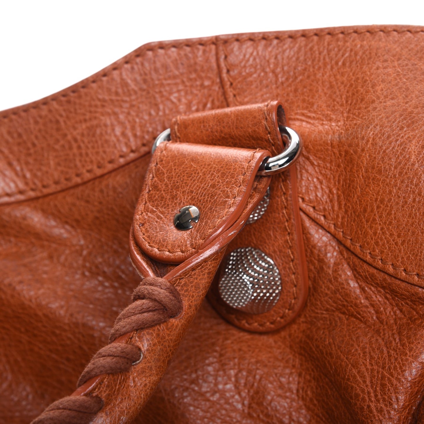 Agneau Giant 21 Silver Hardware City Orange Brulee