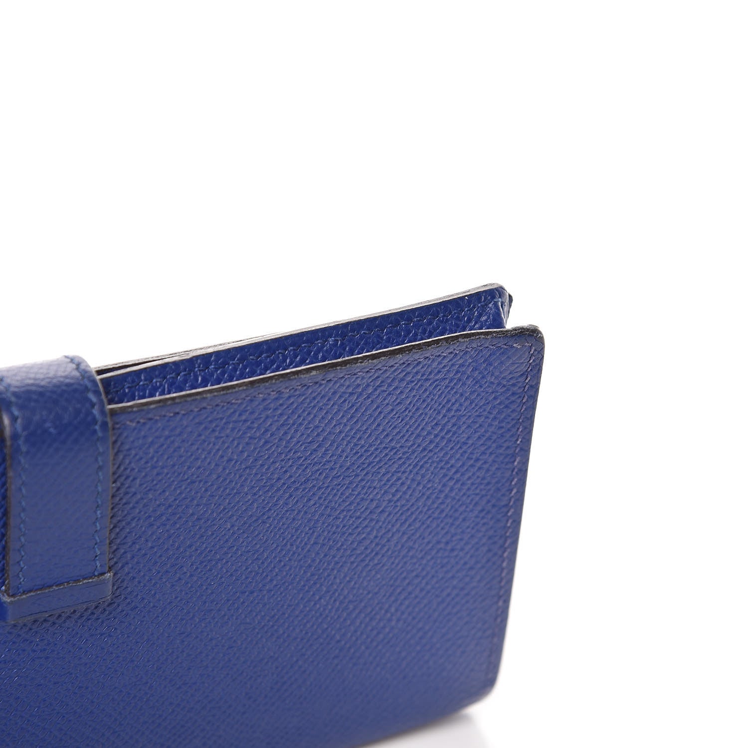 Hermes Epsom Bearn Gusset Wallet Bleu Electrique 8 of 9