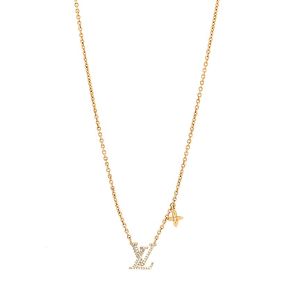 Louis Vuitton Metal Crystal LV Iconic Necklace Gold 1 of 6