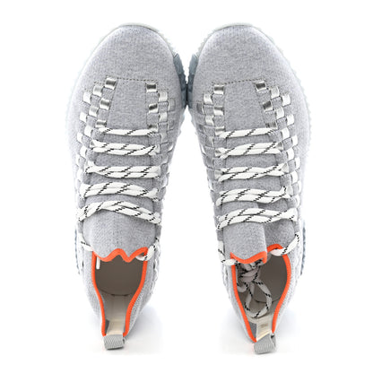 Hermes Knit Womens Flex Bolduc Sneakers 37.5 Gris Silex 6 of 10