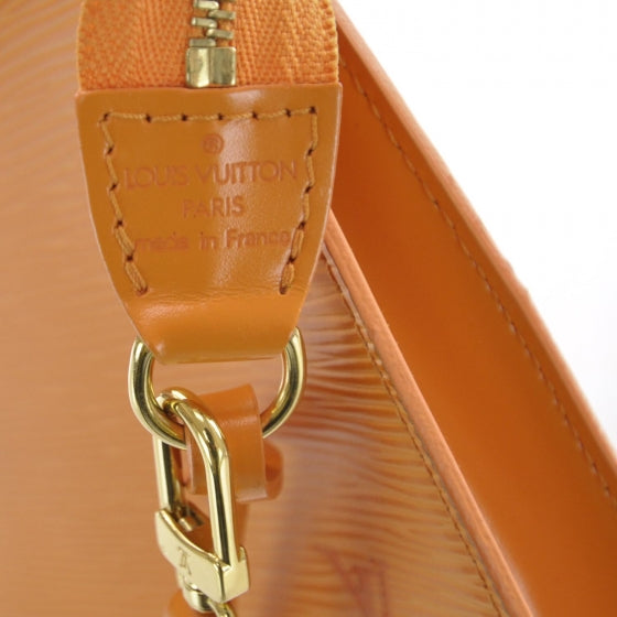 Epi Pochette Accessories 21 Bag Mandarin