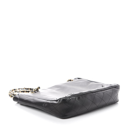 Chanel Lambskin Quilted Shopping Tote Black 3 of 5