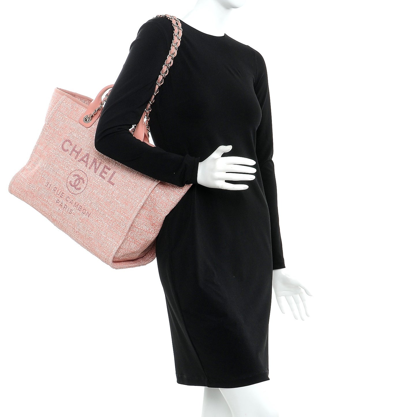 Canvas Large Deauville Tote Pink
