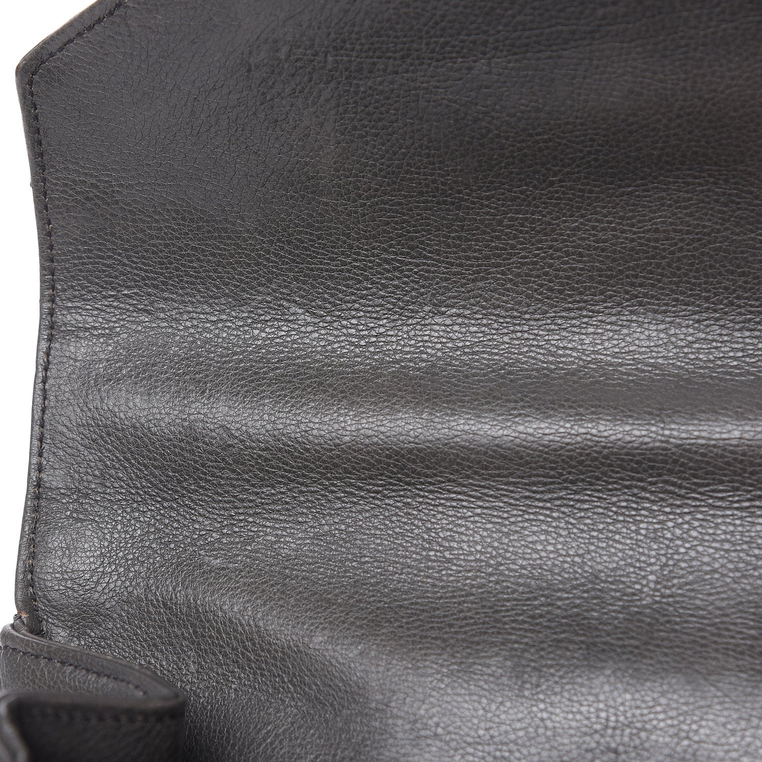 Saint Laurent Sheepskin Matelasse Chevron Monogram Medium College Bag Light Coal 15 of 17
