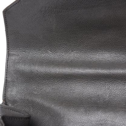 Saint Laurent Sheepskin Matelasse Chevron Monogram Medium College Bag Light Coal 15 of 17