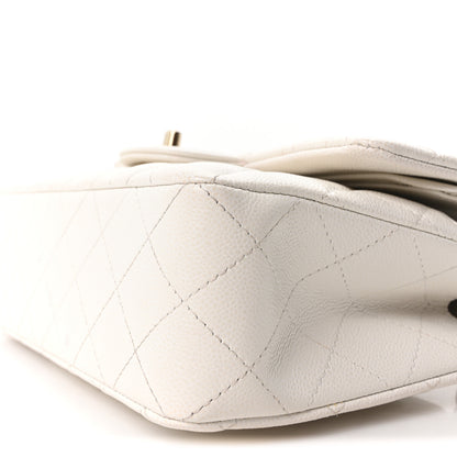 Chanel Caviar Quilted Small Double Flap White 10 of 11