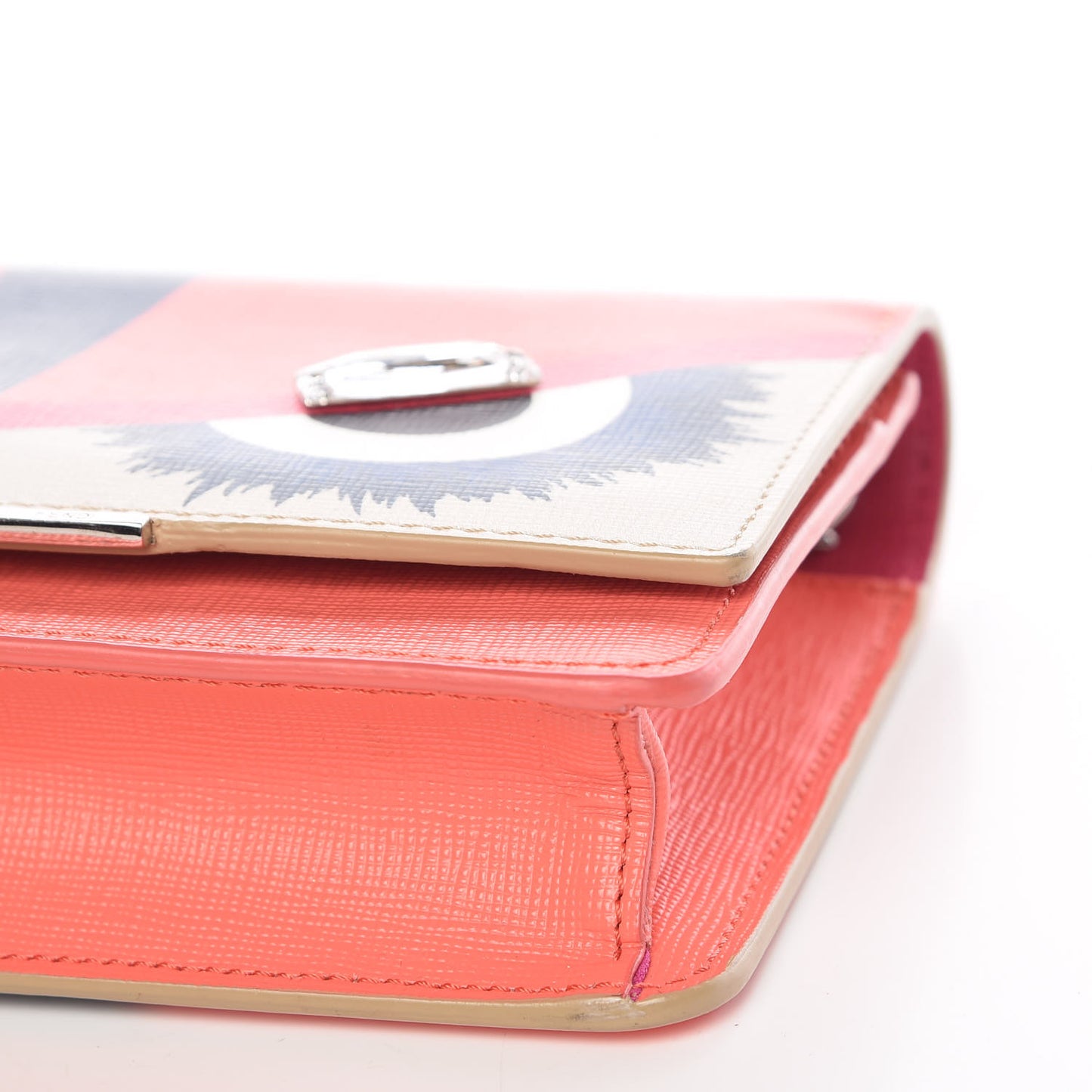 Vitello Elite Crystal Eye Monster Tube Wallet On Chain Bellini Multicolor