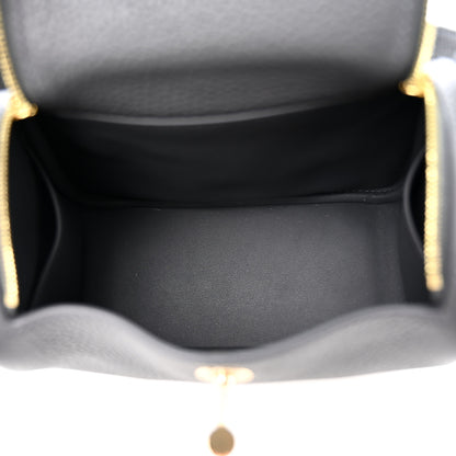 Hermes Taurillon Clemence Mini Lindy 20 Ardoise 5 of 11