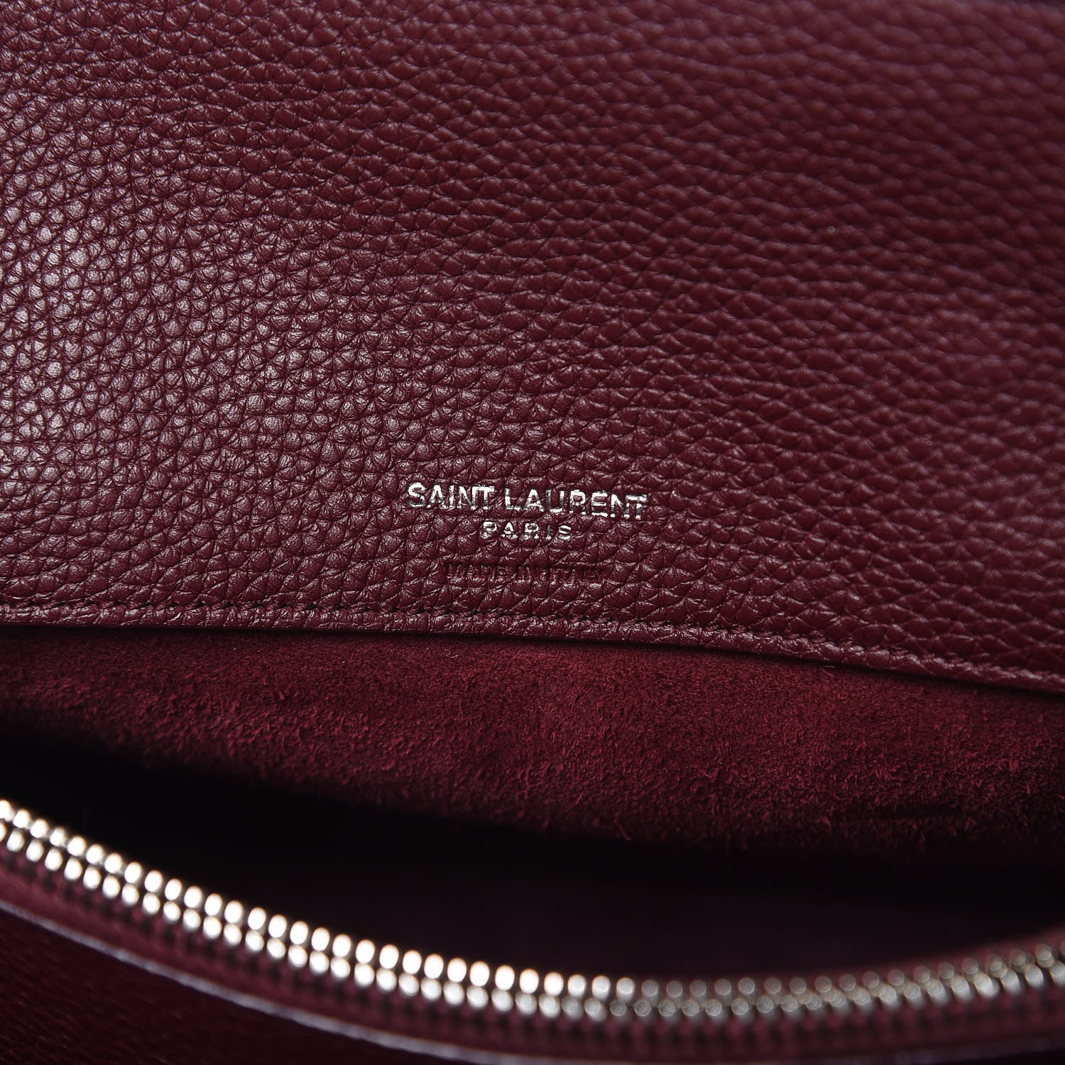 Saint Laurent Grained Calfskin Baby Sac De Jour Souple Rouge Legion 6 of 9