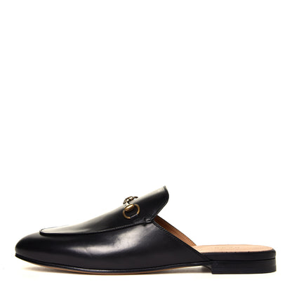 Gucci Calfskin Womens Princetown Slippers 40.5 Black 1 of 6