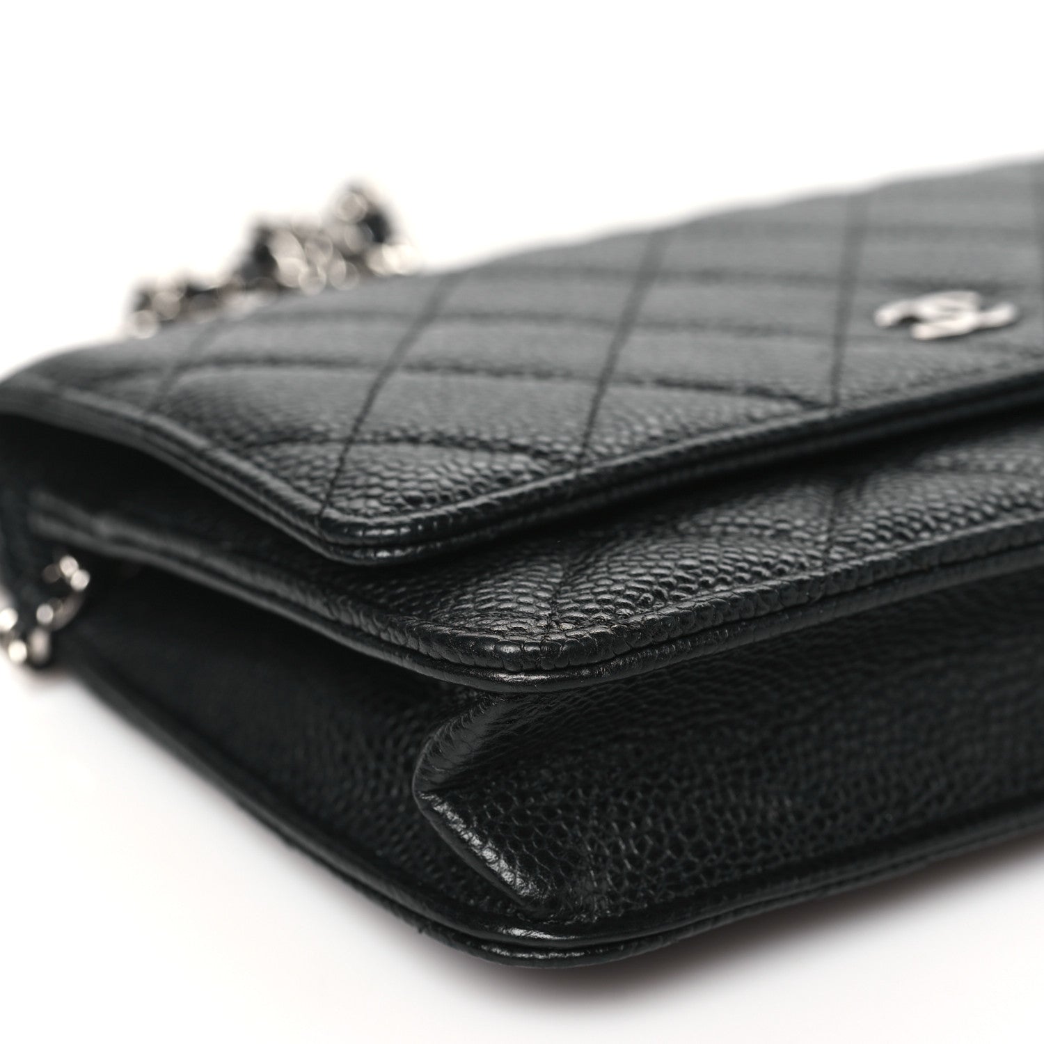 Chanel Caviar Quilted Wallet on Chain WOC Black 10 of 13