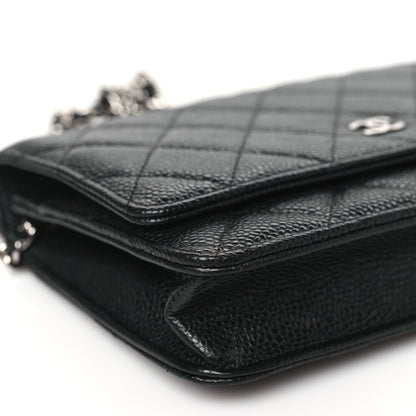 Chanel Caviar Quilted Wallet on Chain WOC Black 10 of 13