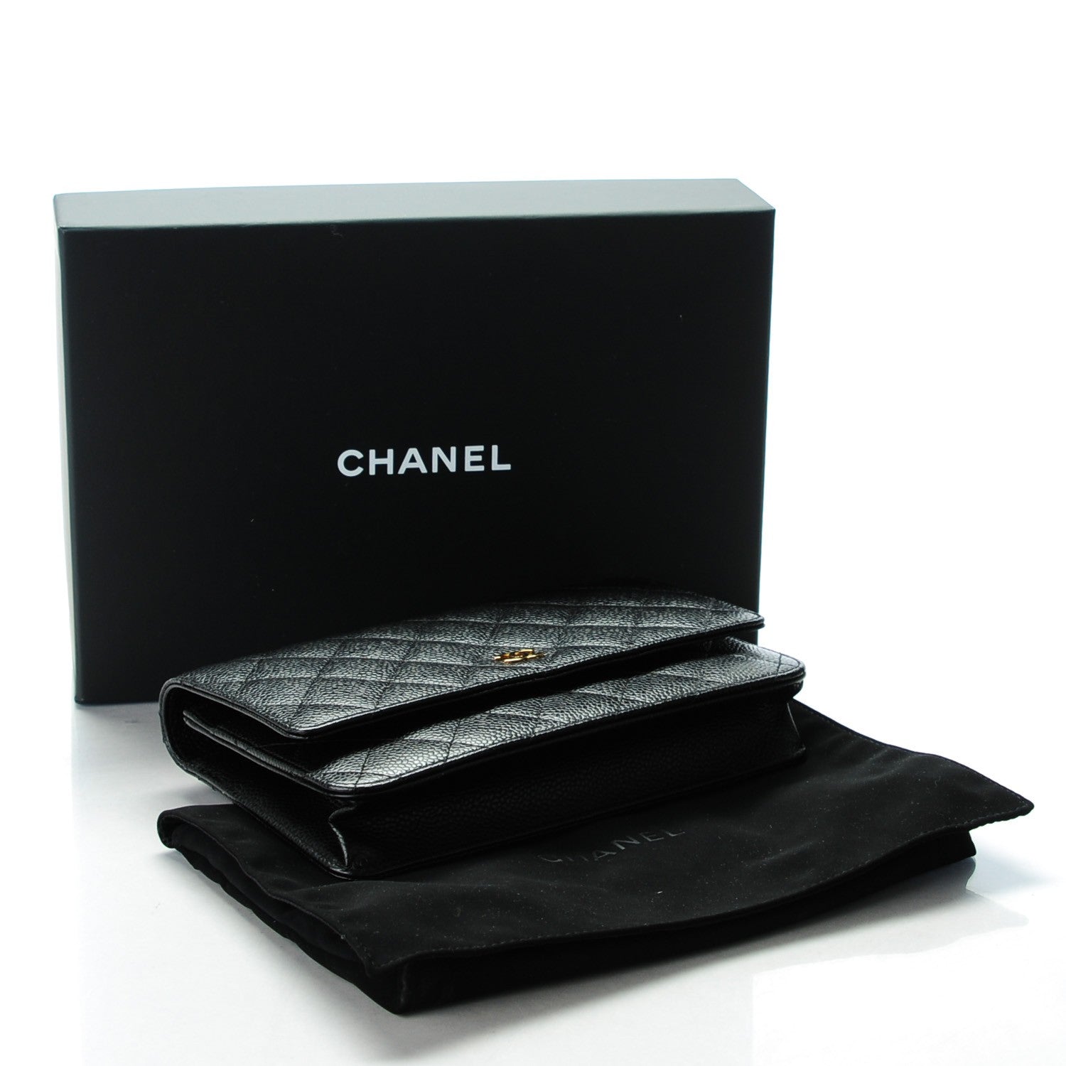 Chanel Caviar Quilted Wallet On Chain WOC Black 4 of 8