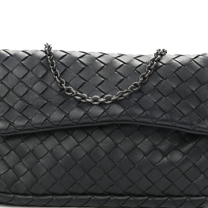 Bottega Veneta Nappa Intrecciato Mini Chain Messenger Black 8 of 11