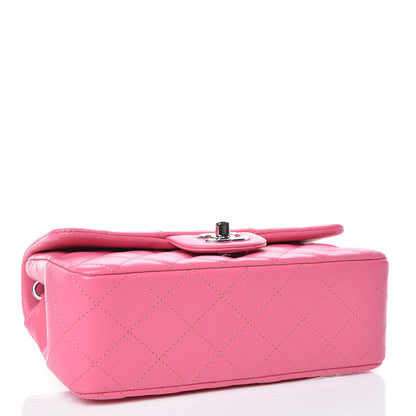Chanel Lambskin Quilted Mini Rectangular Flap Pink 4 of 9