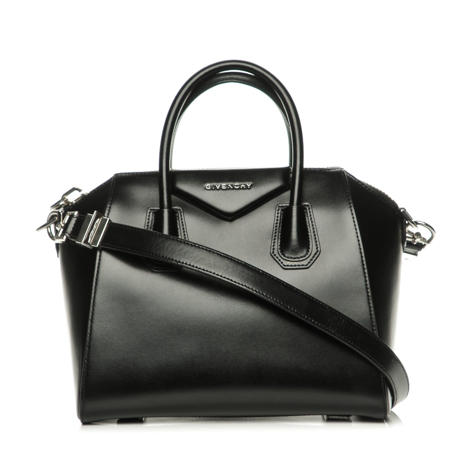 Givenchy Shiny Lord Calfskin Small Antigona Black 1 of 7